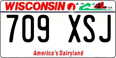 WI license plate 709XSJ