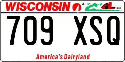 WI license plate 709XSQ