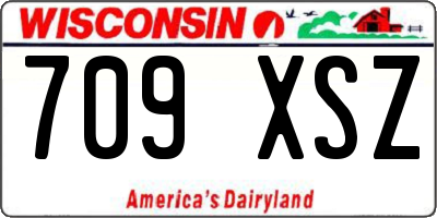 WI license plate 709XSZ