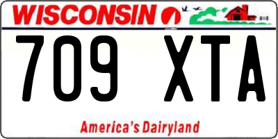 WI license plate 709XTA