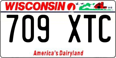 WI license plate 709XTC