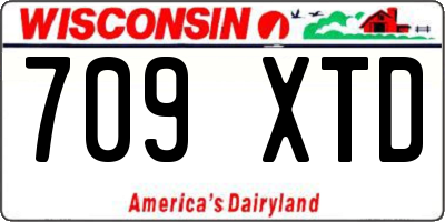 WI license plate 709XTD