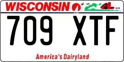 WI license plate 709XTF
