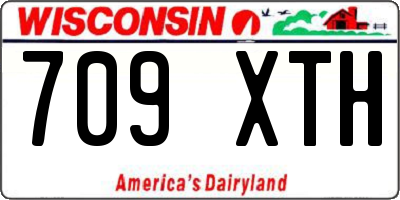 WI license plate 709XTH