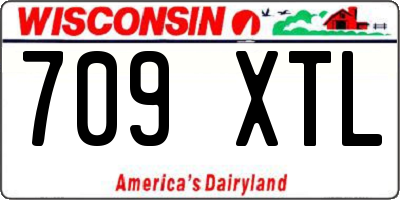WI license plate 709XTL