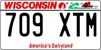 WI license plate 709XTM