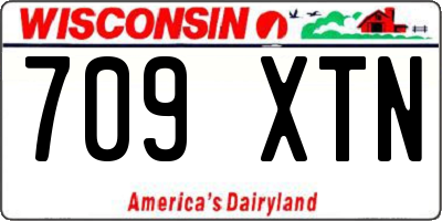 WI license plate 709XTN