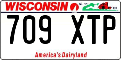WI license plate 709XTP