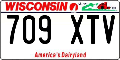 WI license plate 709XTV