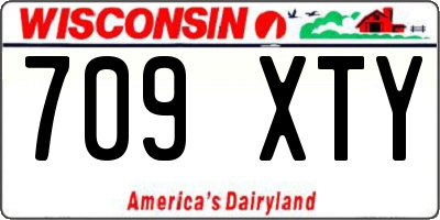 WI license plate 709XTY