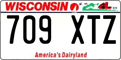 WI license plate 709XTZ