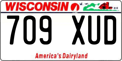 WI license plate 709XUD