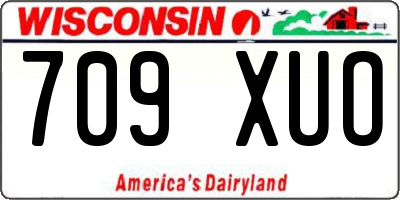 WI license plate 709XUO