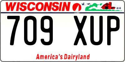 WI license plate 709XUP