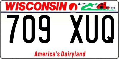 WI license plate 709XUQ