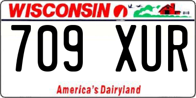 WI license plate 709XUR