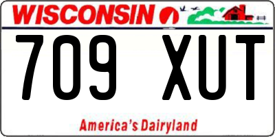 WI license plate 709XUT