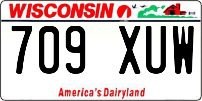 WI license plate 709XUW
