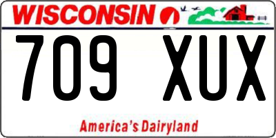 WI license plate 709XUX