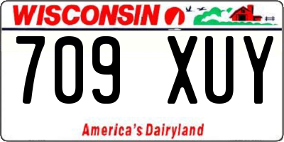 WI license plate 709XUY