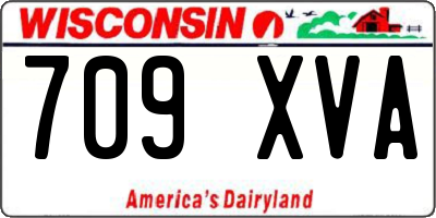 WI license plate 709XVA