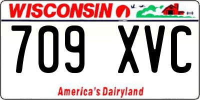 WI license plate 709XVC