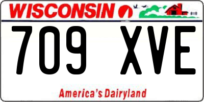 WI license plate 709XVE