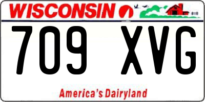 WI license plate 709XVG