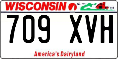 WI license plate 709XVH