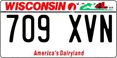 WI license plate 709XVN