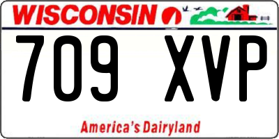WI license plate 709XVP