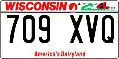 WI license plate 709XVQ