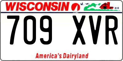 WI license plate 709XVR