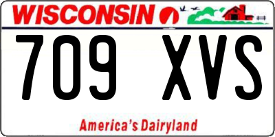 WI license plate 709XVS