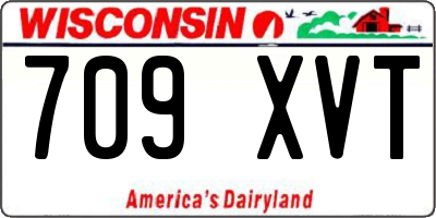 WI license plate 709XVT