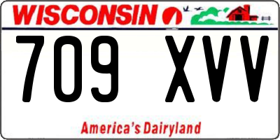 WI license plate 709XVV