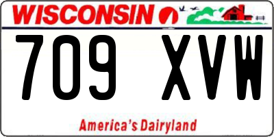 WI license plate 709XVW