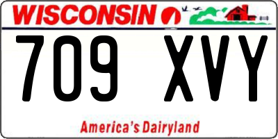 WI license plate 709XVY