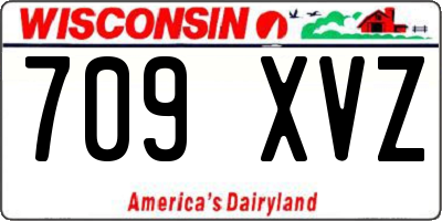 WI license plate 709XVZ