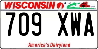 WI license plate 709XWA