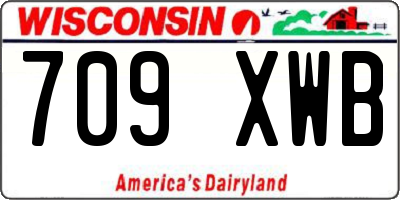 WI license plate 709XWB