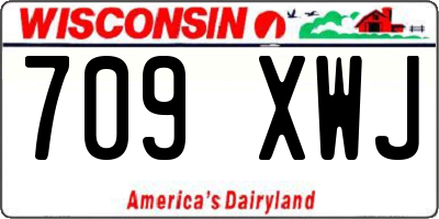 WI license plate 709XWJ