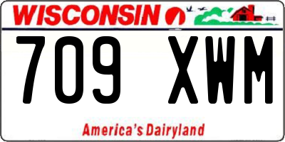 WI license plate 709XWM