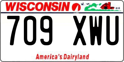 WI license plate 709XWU