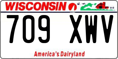 WI license plate 709XWV