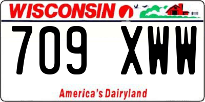 WI license plate 709XWW