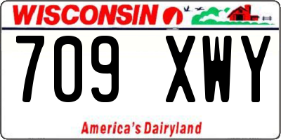 WI license plate 709XWY