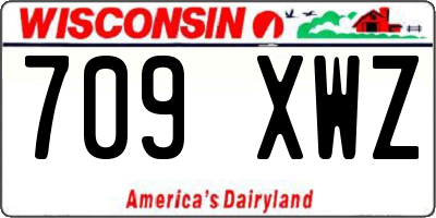 WI license plate 709XWZ