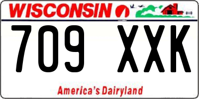 WI license plate 709XXK