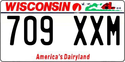 WI license plate 709XXM